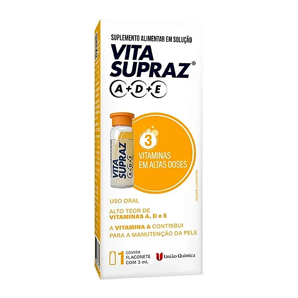 Suplemento Alimentar Líquido Vita Supraz A+D+E 1 Flaconete Com 3ml