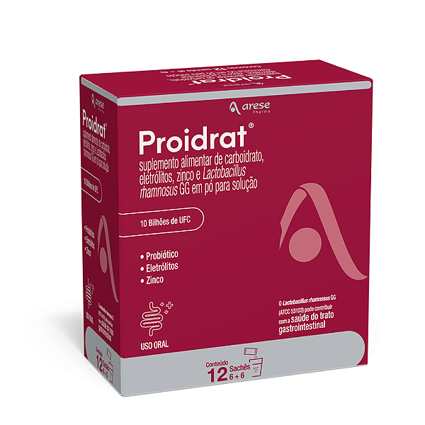 Suplemento Alimentar Arese Pharma Proidrat 12 Sachês