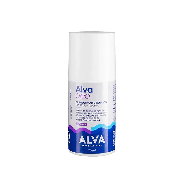 Desodorante Roll-On Deo Cristal Natural Lavanda Alva 70ml