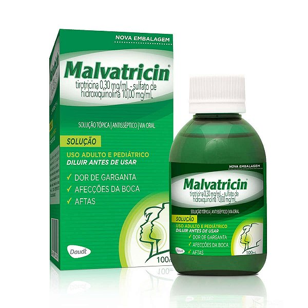 Solução Tópica Antisséptico Malvatricin 100m