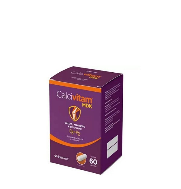 Suplemento Alimentar Herbamed CalciVitam Mdk 60 Cápsulas