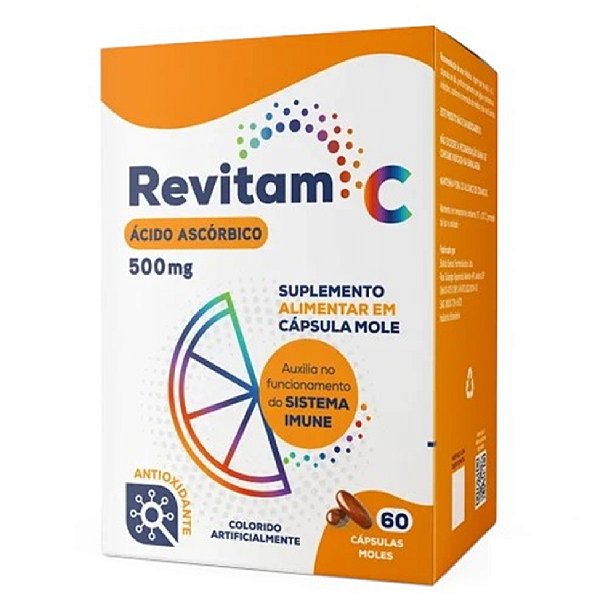 Suplemento Alimentar Biolab Revitam C 500mg 60 Cápsulas Moles