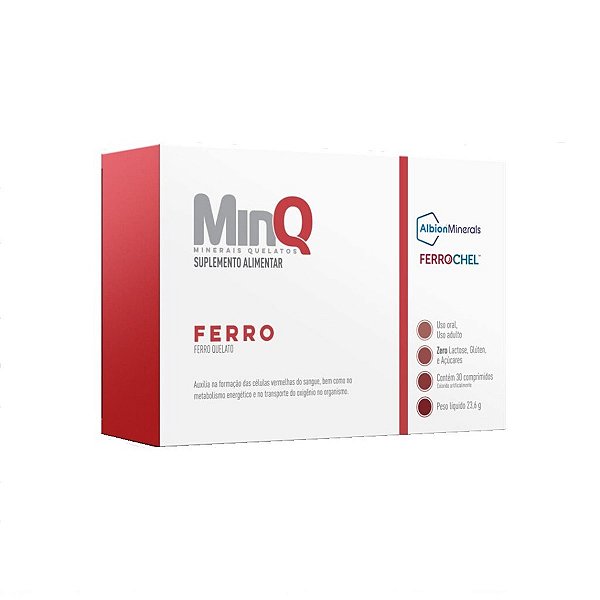 Suplemento Alimentar Minq Ferro 30 comprimidos