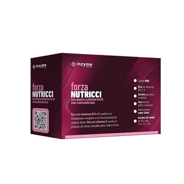 Suplemento Alimentar Em Pó Forza Nutricci 20 Sachês