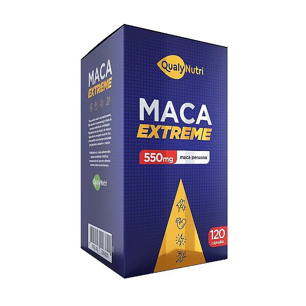 Suplemento Alimentar QualyNutri Maca Extreme 120 Cápsulas