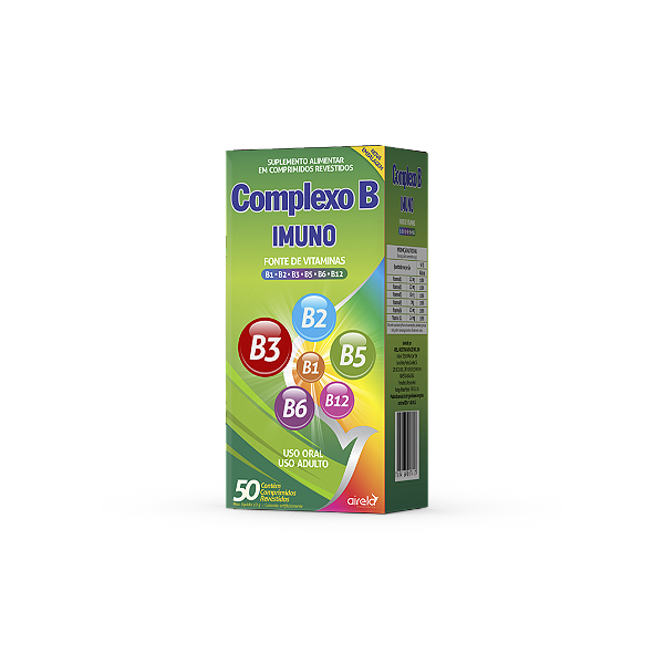 Suplemento Alimentar Airela Complexo B Imuno 50 Comprimidos Revestidos