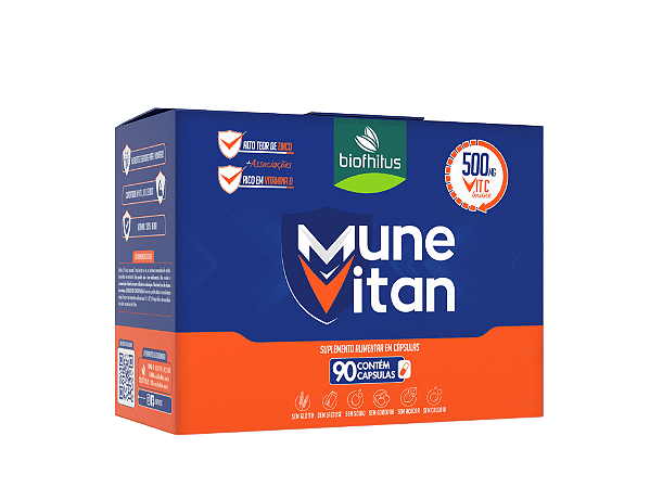 Suplemento Alimentar Biofhitus Munevitan 90 Cápsulas