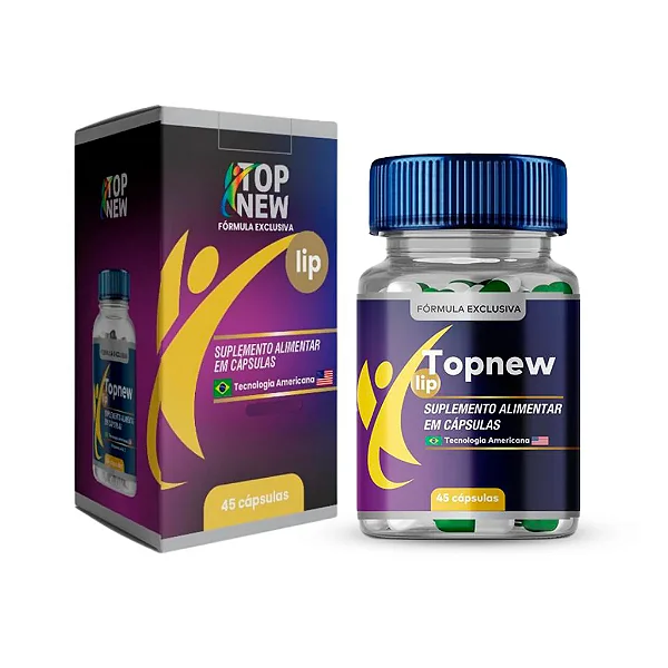 Suplemento Alimentar Topnew Lip 45 Cápsulas