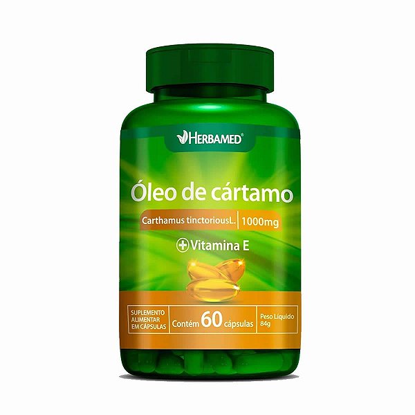 Suplemento Alimentar Herbamed Óleo De Cártamo 60 Cápsulas