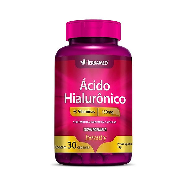 Suplemento Alimentar Herbamed Beauty Ácido Hialurônico 30 Cápsulas