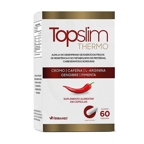 Suplemento Alimentar Herbamed Topslim Thermo 60 Cápsulas