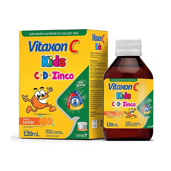 Suplemento Alimentar Vitaxon Kids Vitamina C D + Zinco 120ml