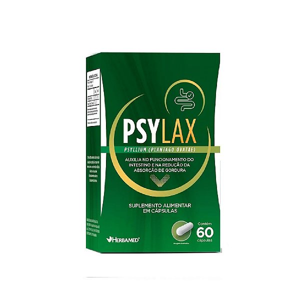 Suplemento Alimentar Herbamed Psylax 60 Cápsulas