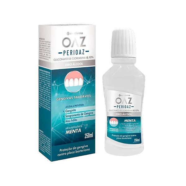 Enxaguante Bucal Perioaz Sabor Menta 250ml