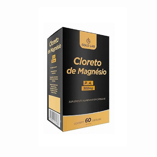 Suplemento Alimentar QualyNutri Gold Lab Cloreto De Magnésio P.A 500mg. 60 Cápsulas