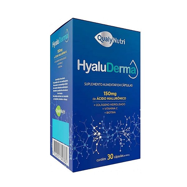 Suplemento Alimentar QualyNutri HyaluDerma 30 Cápsulas
