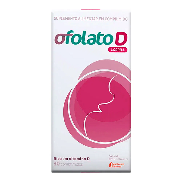 Suplemento Alimentar Ofolato D 1.000UI 30 Comprimidos