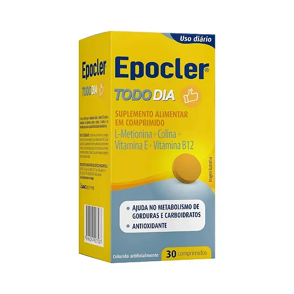 Suplemento Alimentar Epocler Todo Dia Com 30 Comprimidos