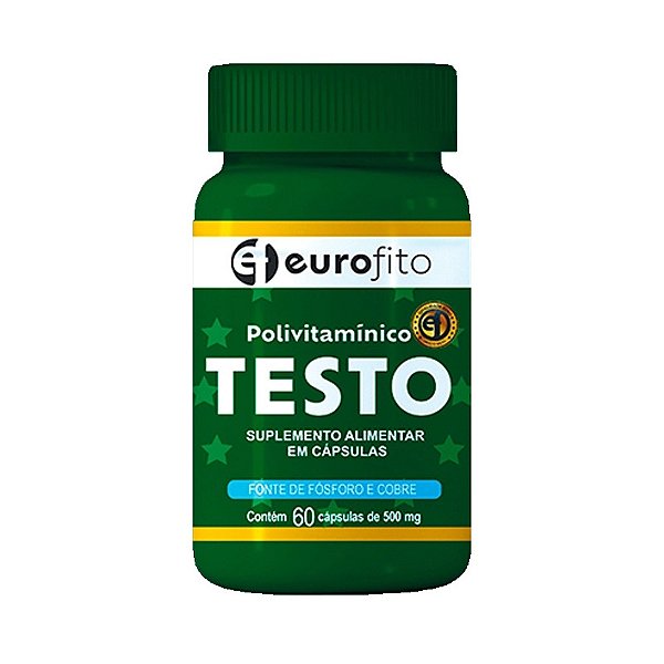 Suplemento Alimentar Eurofito Testo Polivitamínico 60 Cápsulas