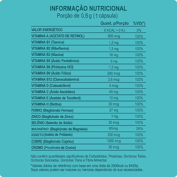 Suplemento Alimentar Mater Vitam 60 Cápsulas
