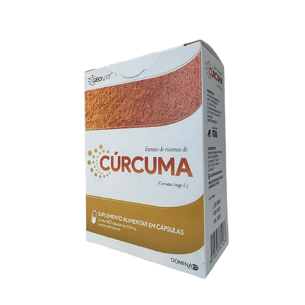 Suplemento Alimentar Cúrcuma GeoVit 60 Cápsulas
