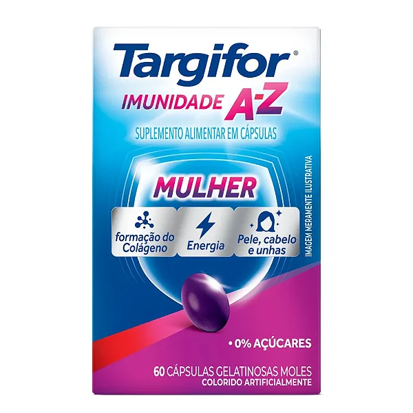Suplemento Alimentar Targifor Imunidade A-Z Mulher 60 Cápsulas