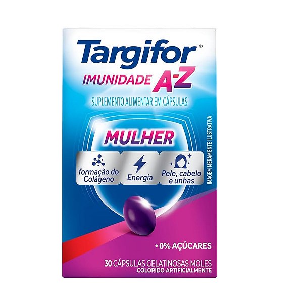 Suplemento Alimentar Targifor Imunidade A-Z Mulher 30 Cápsulas