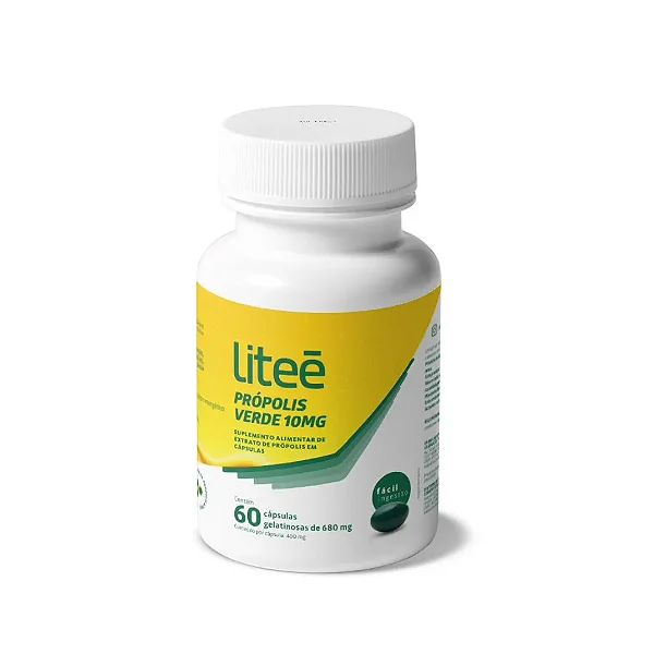 Suplemento Alimentar Própolis Verde 10mg Liteé 60 Cápsulas