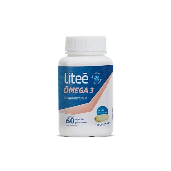 Suplemento Alimentar Ômega 3 Liteé 60 Cápsulas