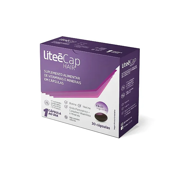 Suplemento Alimentar LiteéCap Hair 30 Cápsulas