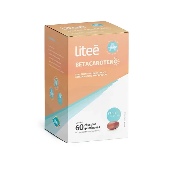 Suplemento Alimentar Betacaroteno Liteé 60 Cápsulas