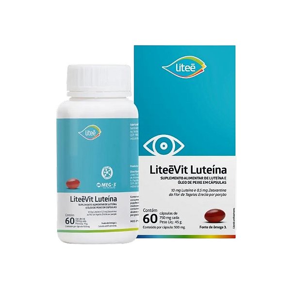 Suplemento Alimentar Liteevit Luteína 60 Cápsulas
