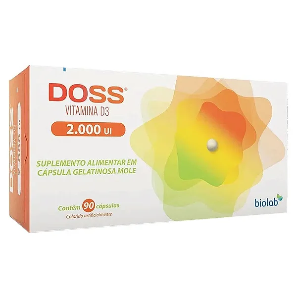 Suplemento Alimentar Doss 2000UI 90 Cápsulas Moles