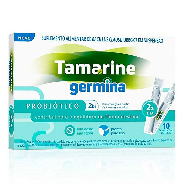 Suplemento Alimentar Tamarine Germina 10 Frascos 5ml Cada
