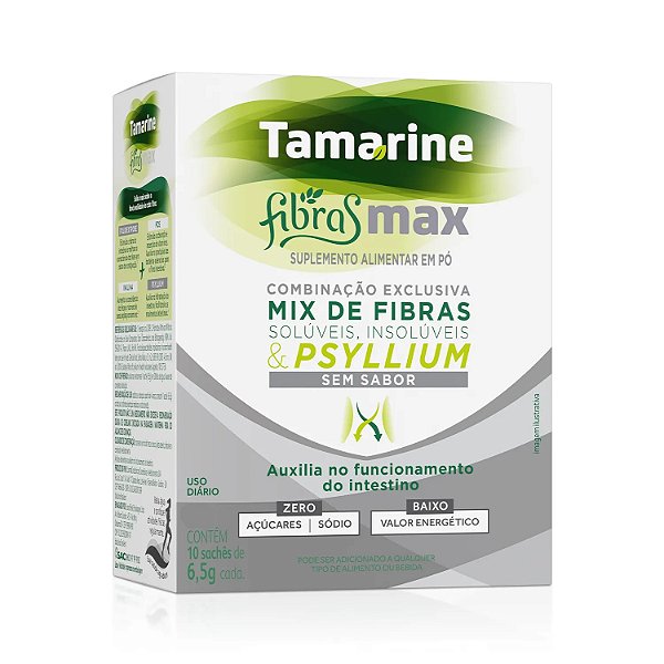 Suplemento Alimentar Tamarine Fibras Max 10 Sachês De 6,5g Cada