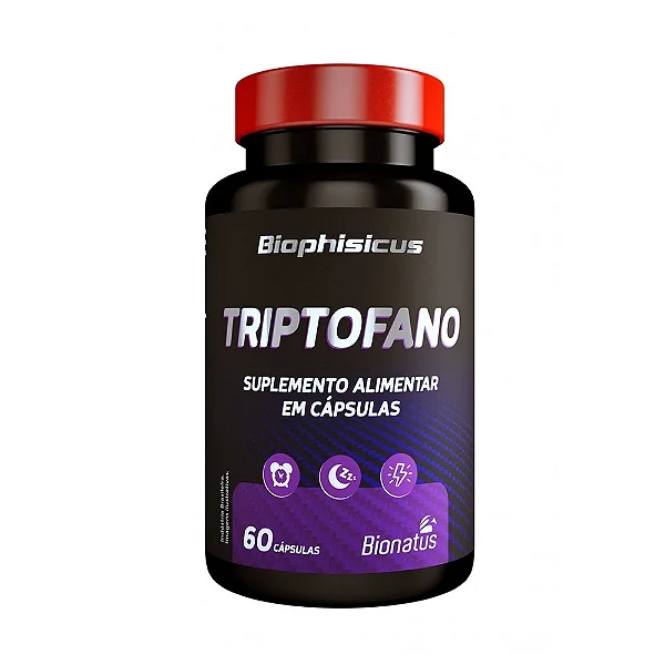 Suplemento Alimentar Triptofano Biophisicus Bionatus 60 Cápsulas