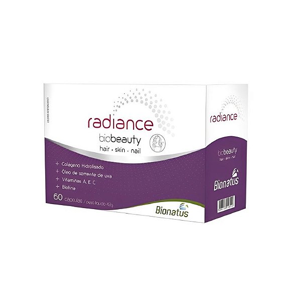 Suplemento Alimentar Radiance Biobeauty Bionatus 60 Cápsulas