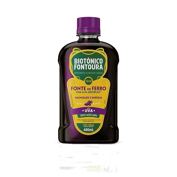 Suplemento Alimentar Biotônico Fontoura Sabor Uva 400ml