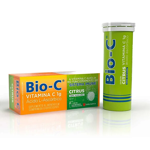 Suplemento Alimentar Vitamina C Bio-C Citrus 1g 10 Comprimidos Efervescentes