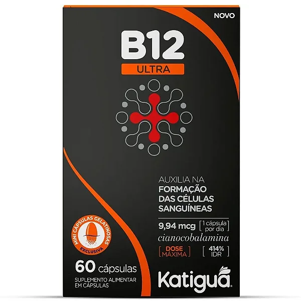 Suplemento Alimentar B12 Ultra Katigua 60 Cápsulas