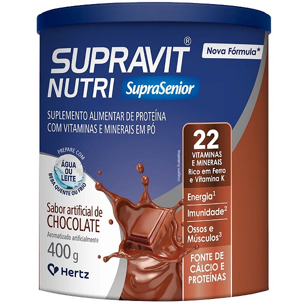 Suplemento Alimentar Supravit Nutri Sabor Chocolate 400g