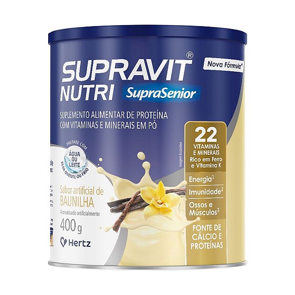 Suplemento Alimentar Supravit Nutri Sabor Baunilha 400g