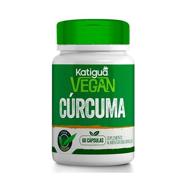 Suplemento Alimentar Vegan Cúrcuma Katiguá 60 Cápsulas