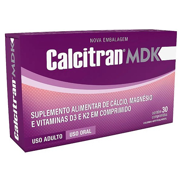 Suplemento Vitamínico Calcitran MDK 30 Comprimidos