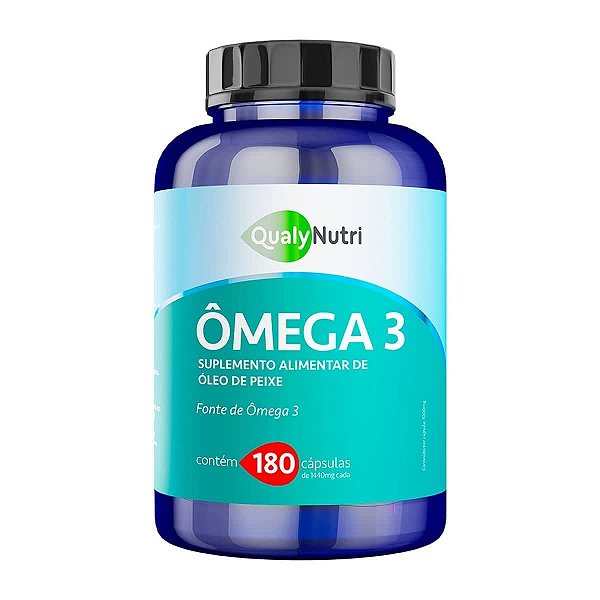 Suplemento Alimentar Ômega 3 QualyNutri 1440mg 180 Cápsulas