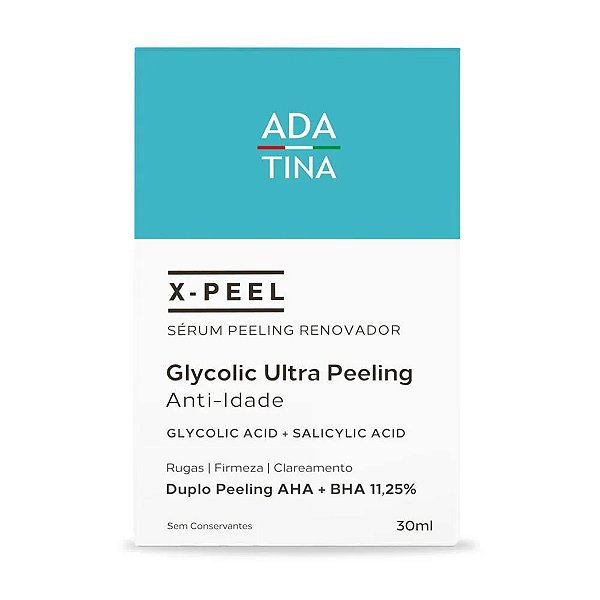 Sérum Facial Renovador E Clareador X-peel Glycolic Ultra Peeling Ada Tina 30ml