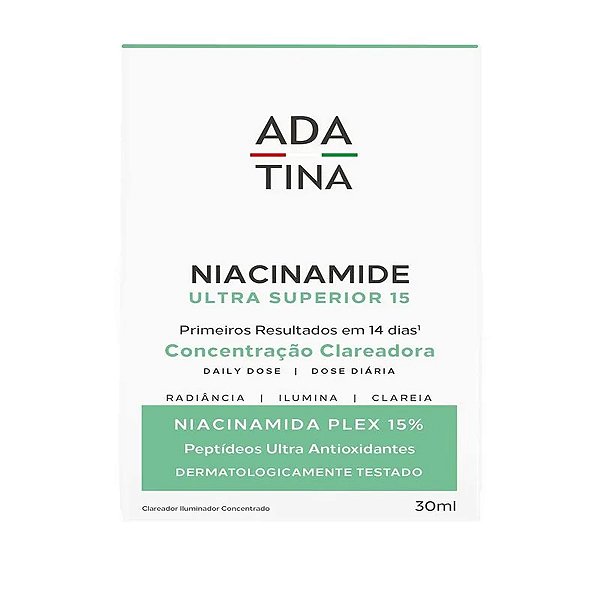 Sérum Facial Niacinamide Ultra Superior 15 Concentração Clareadora Ada Tina 30ml