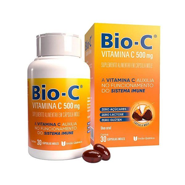 Suplemento Alimentar Vitamina C Bio-C 500mg 30 Cápsulas Moles