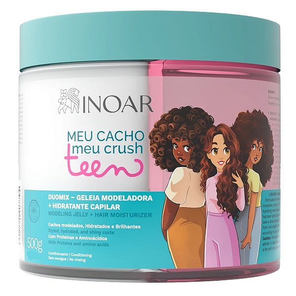 Gelatina Inoar Meu Cacho Meu Crush Teen Duomix 500g
