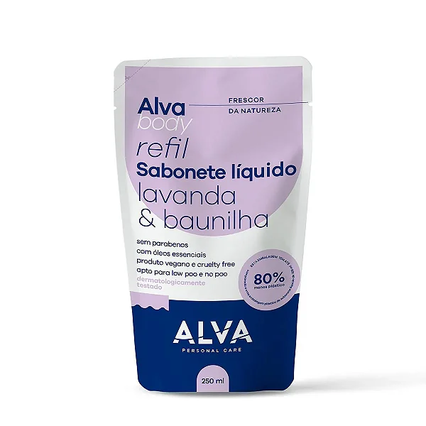 Sabonete Líquido Lavanda E Baunilha Alva Body Refil 250ml